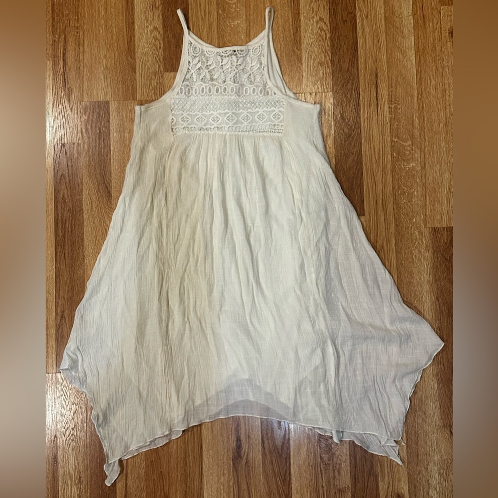 Lace Cream Ivory dress handkerchief crochet Rebellion small S sleeveless